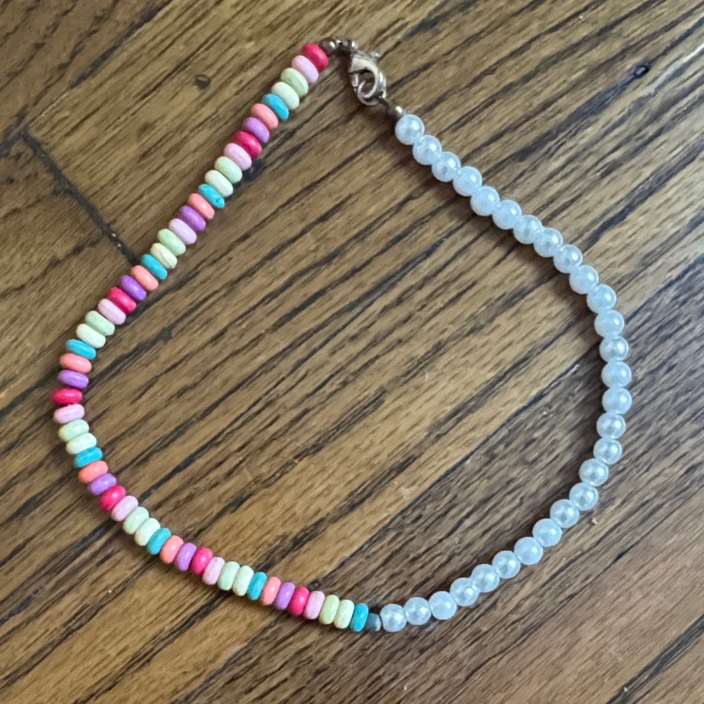 Beaded Multi-Color and Pearl Necklace - Women Jewelry